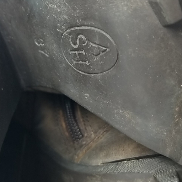 ASH Rolls Studded Brown Heeled Boots 37 - Picture 11 of 12